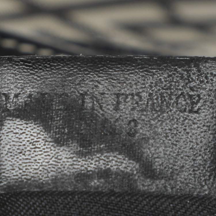 Pre Owned Givenchy Grey/Black Monogram Canvas and Leather Hobo