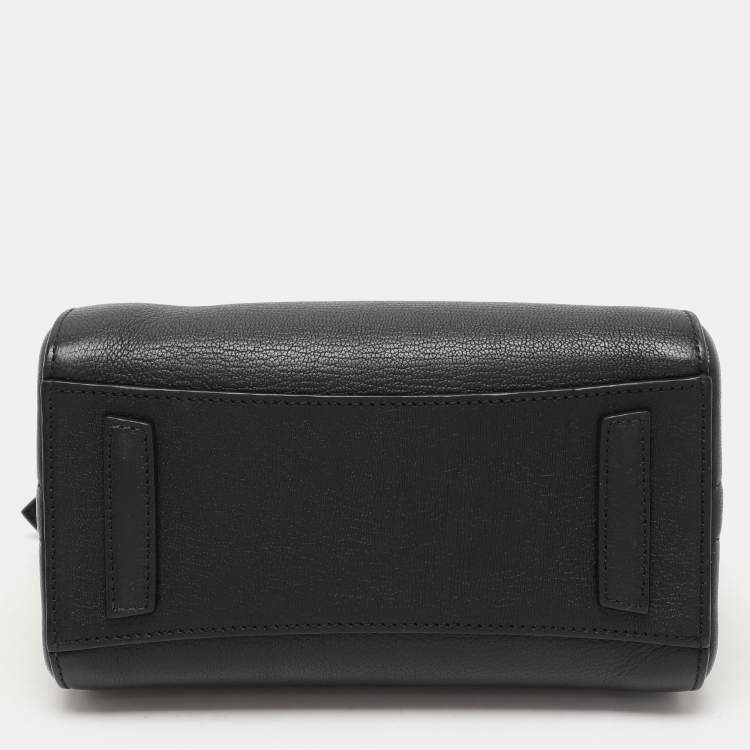 Pre Owned Givenchy Black Leather Mini Antigona Satchel