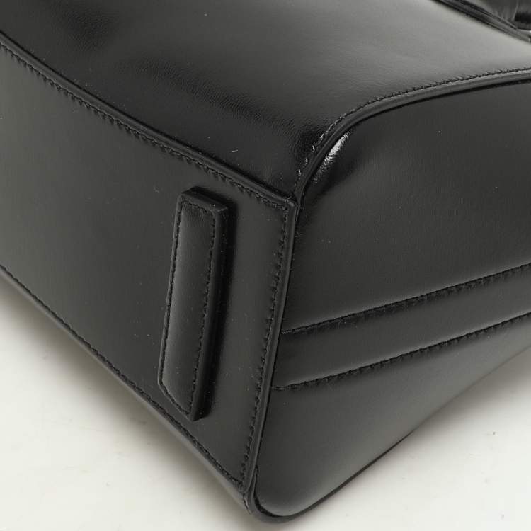 Pre Owned Givenchy Black Leather Mini Antigona Satchel