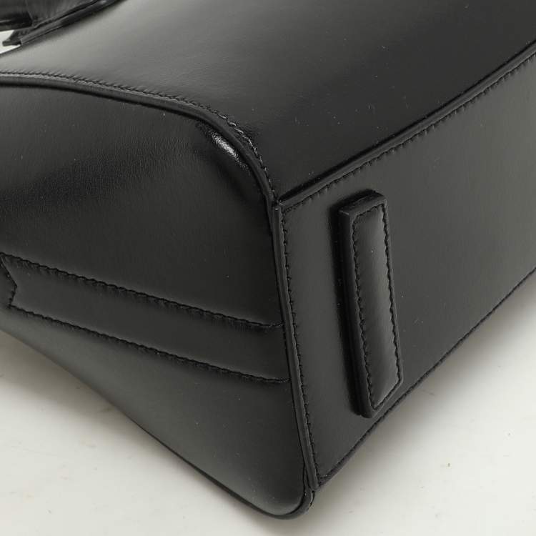 Pre Owned Givenchy Black Leather Mini Antigona Satchel