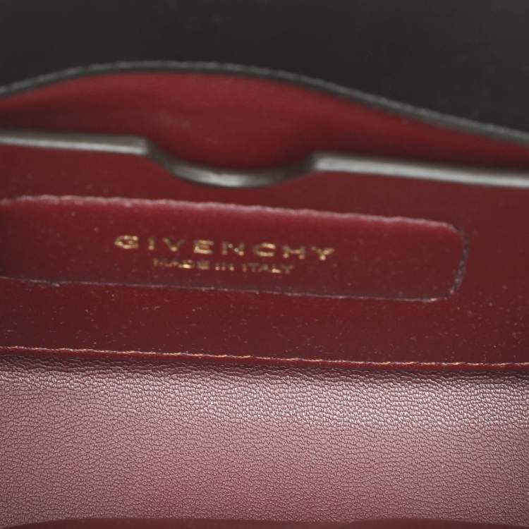 Pre Owned Givenchy Black Velvet Nano Eden Shoulder Bag