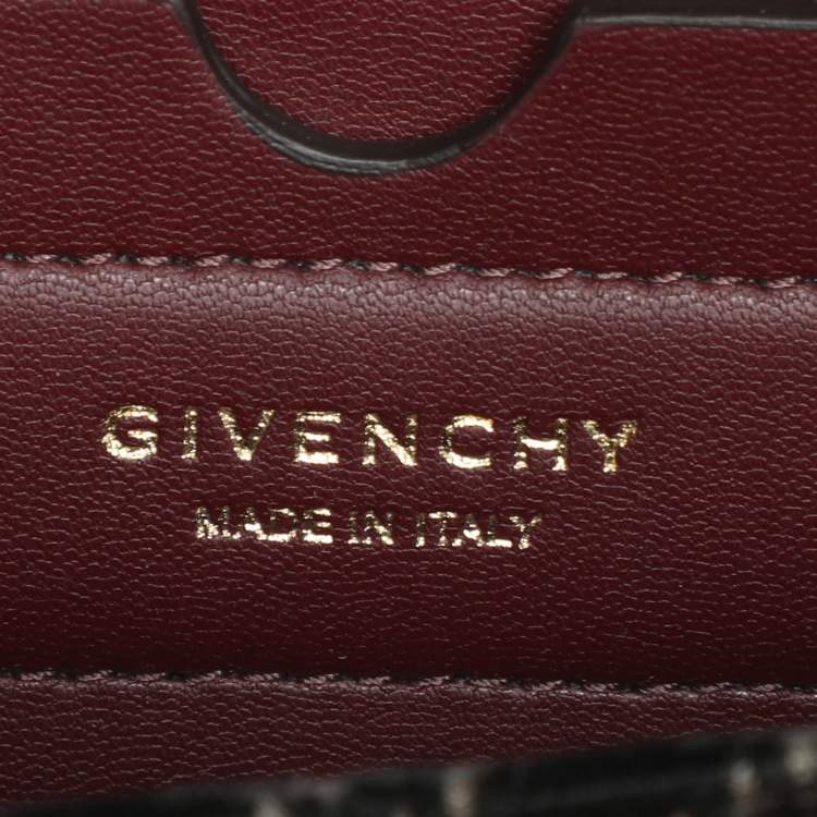 Pre Owned Givenchy Black Velvet Nano Eden Shoulder Bag
