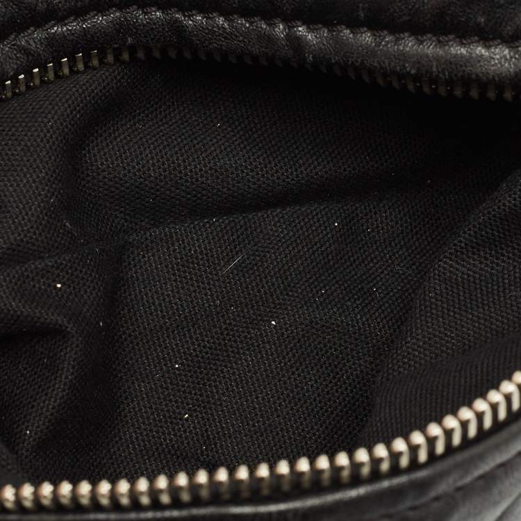 Pre Owned Givenchy Black Crinkled Leather Small Pandora Shoulder Bag