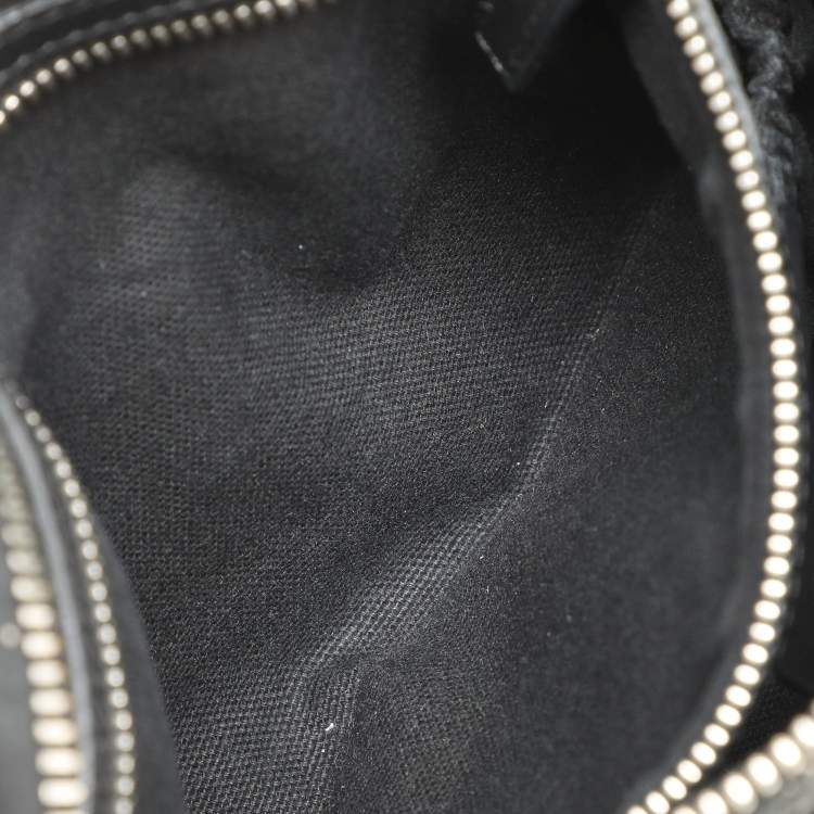 Pre Owned Givenchy Black/Cream Nylon and Leather Small Pandora Shoulder Bag