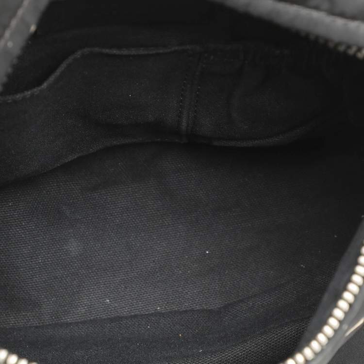Pre Owned Givenchy Black/Cream Nylon and Leather Small Pandora Shoulder Bag