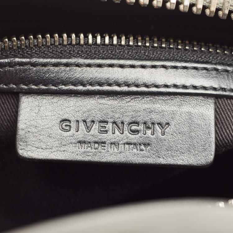 Pre Owned Givenchy Grey Leather Small Antigona Satchel