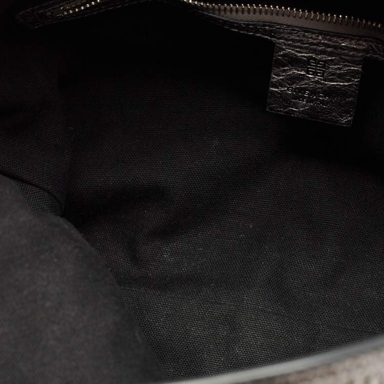 Pre Owned Givenchy Metallic Grey Leather Medium Corset Voyou Shoulder Bag