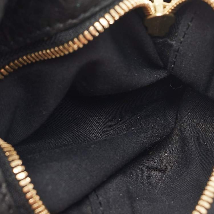 Pre Owned Givenchy Black Leather Multi Zip Satchel