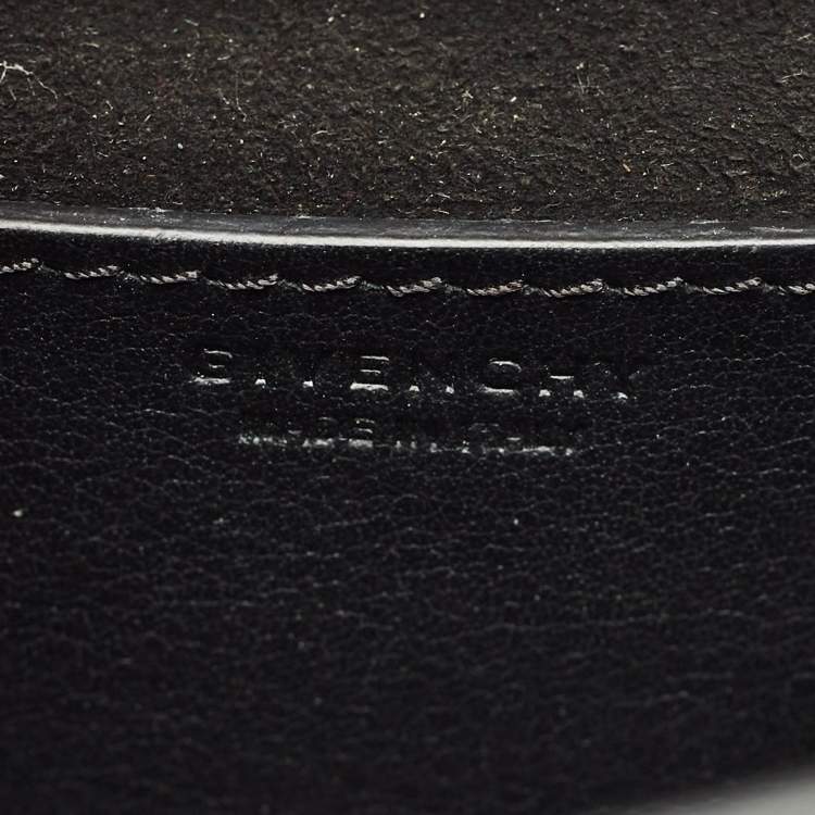 Pre Owned Givenchy Black Leather Micro Chain Pandora Box Bag