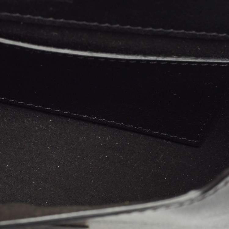 Pre Owned Givenchy Black Leather Micro Chain Pandora Box Bag