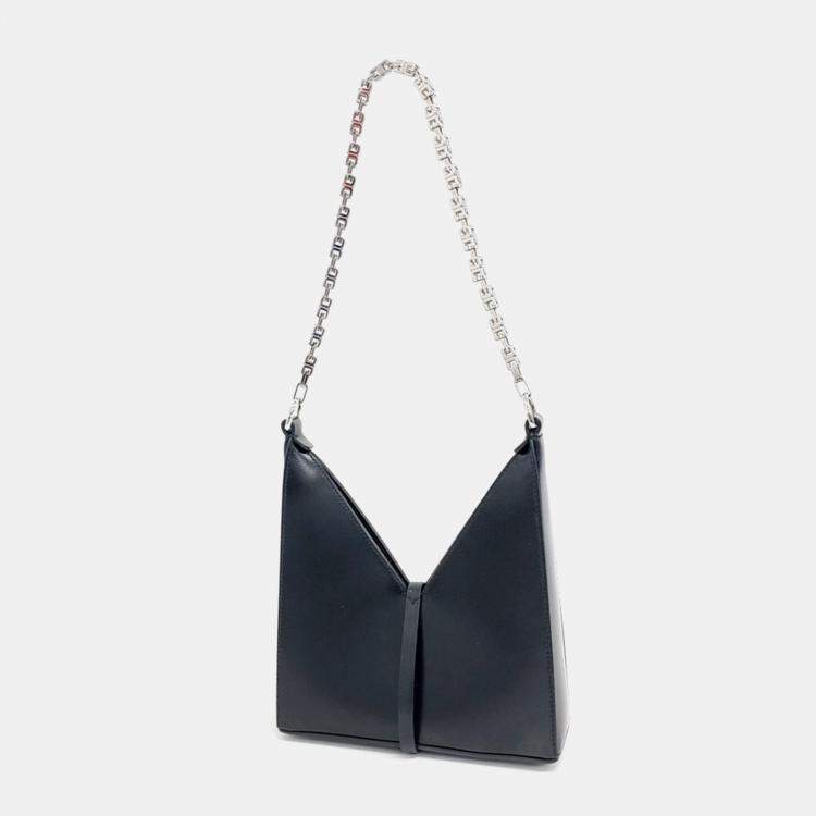 Pre Owned Givenchy Black Leather cutout mini bag