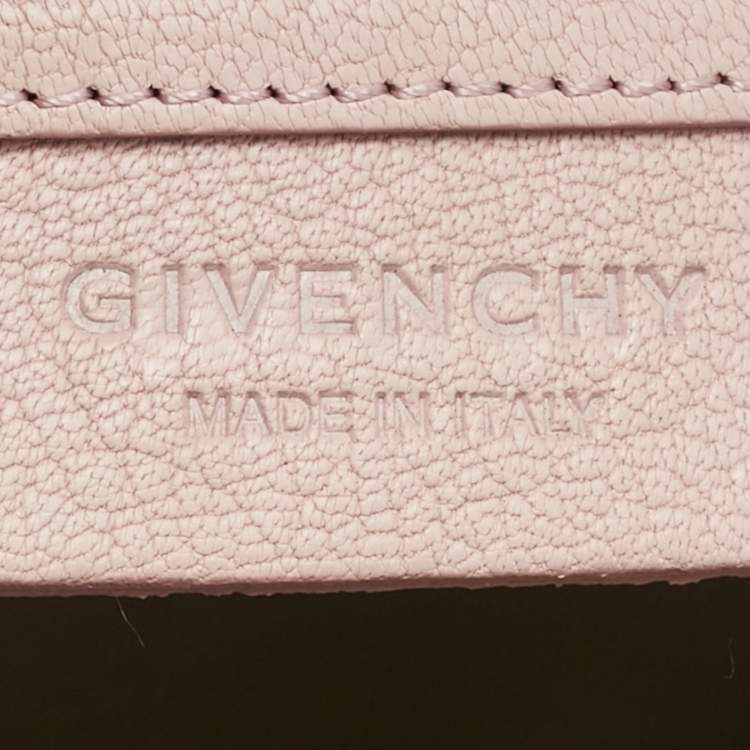 Pre Owned Givenchy Pink Leather Micro Nightingale Satchel