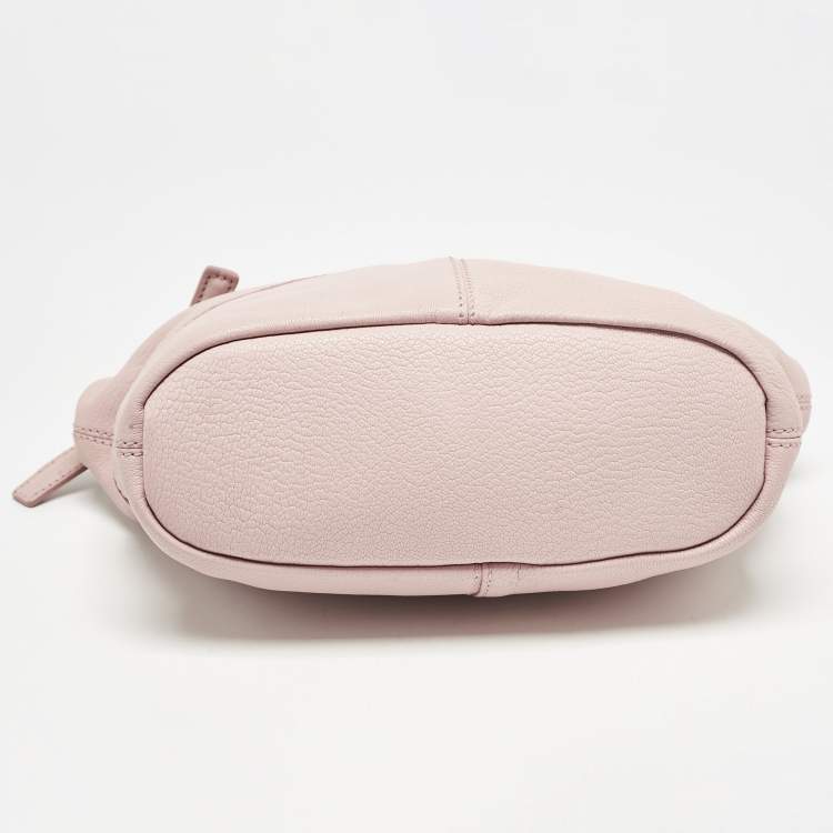 Pre Owned Givenchy Pink Leather Micro Nightingale Satchel