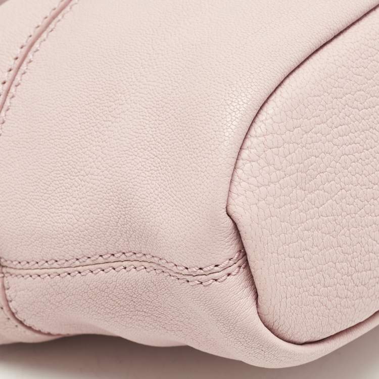 Pre Owned Givenchy Pink Leather Micro Nightingale Satchel