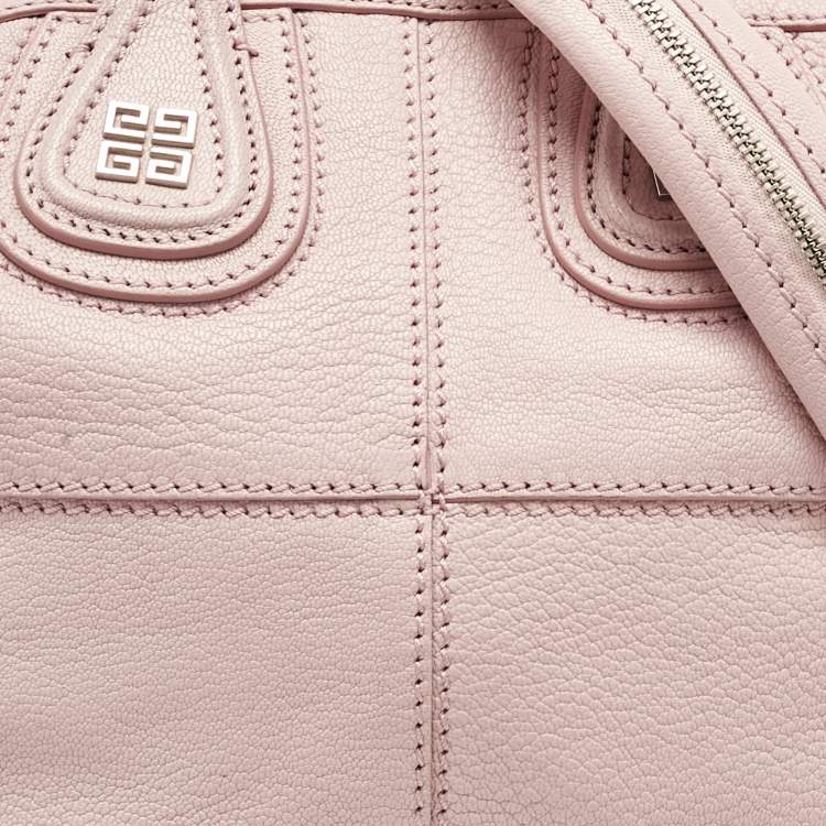 Pre Owned Givenchy Pink Leather Micro Nightingale Satchel