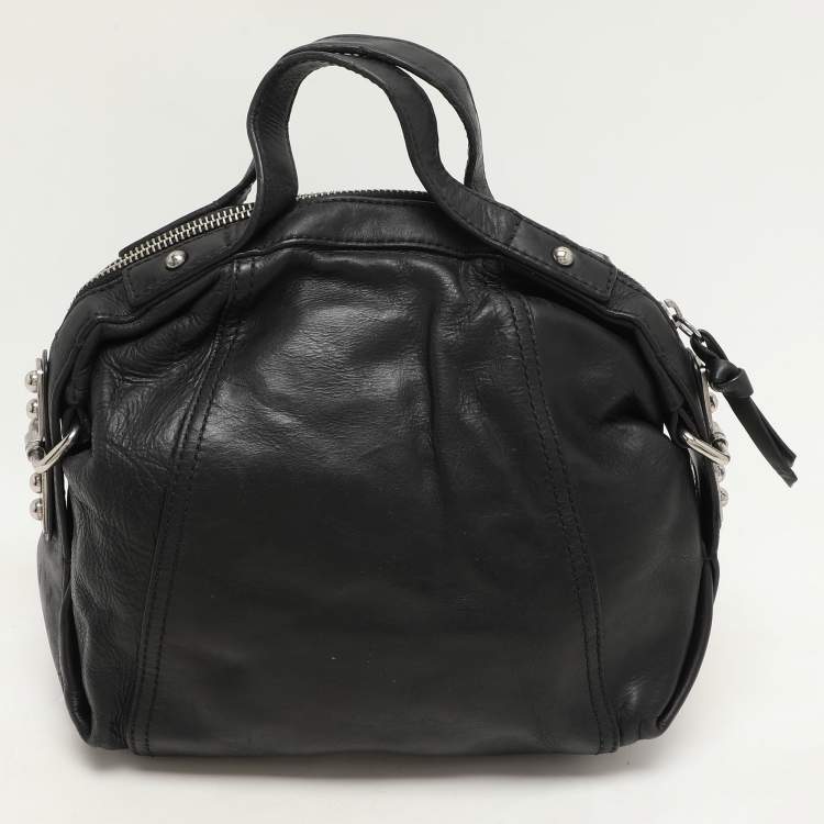 Pre Owned Givenchy Black Leather Satchel