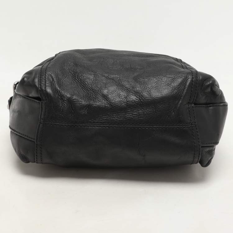 Pre Owned Givenchy Black Leather Satchel