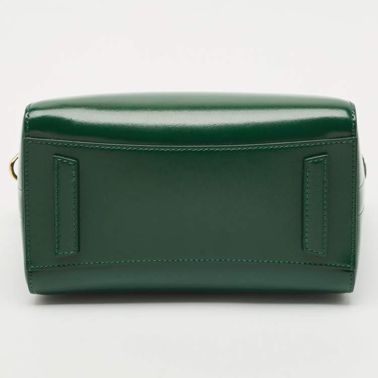 Pre Owned Givenchy Green Leather Mini Antigona Satchel