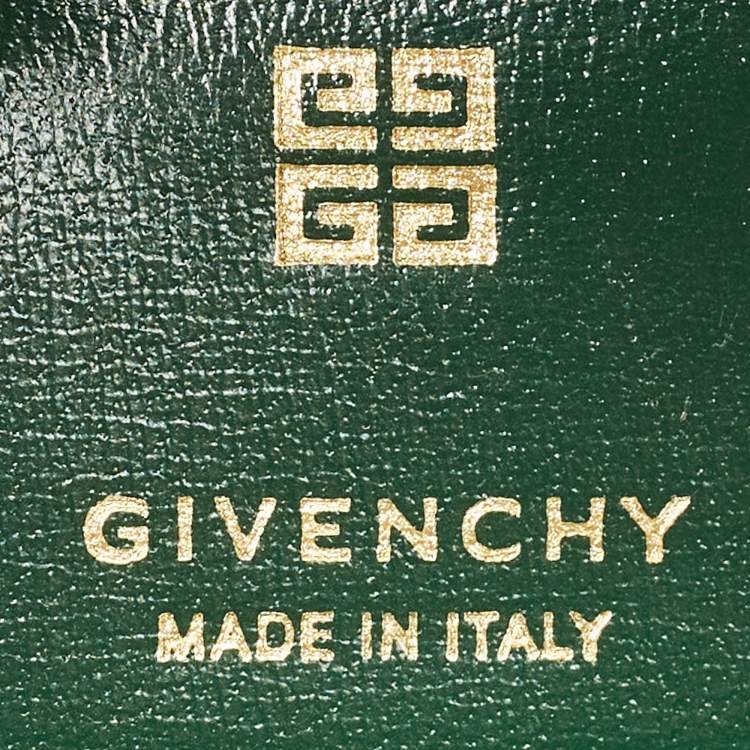 Pre Owned Givenchy Green Leather Mini Antigona Satchel
