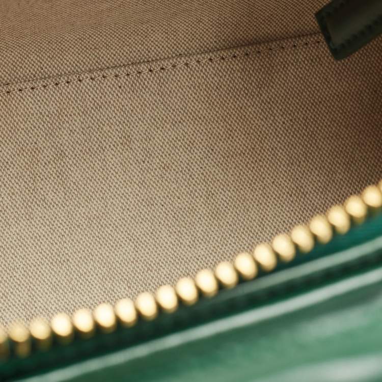 Pre Owned Givenchy Green Leather Mini Antigona Satchel