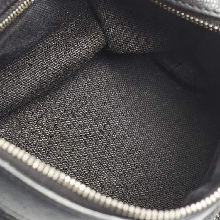 Pre Owned Givenchy Black Leather Mini Pandora Chain Shoulder Bag