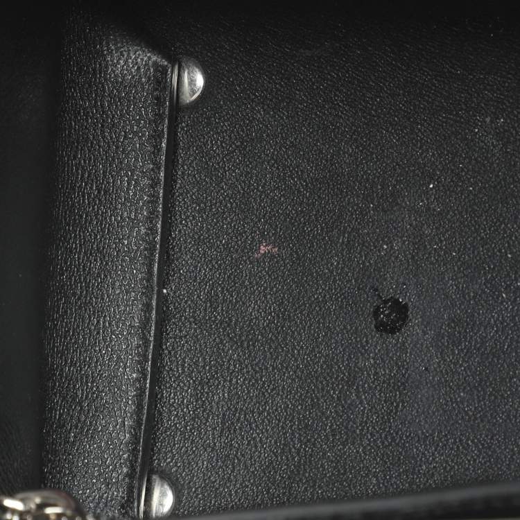 Pre Owned Givenchy Grey Leather Mini Horizon Top Handle Bag 