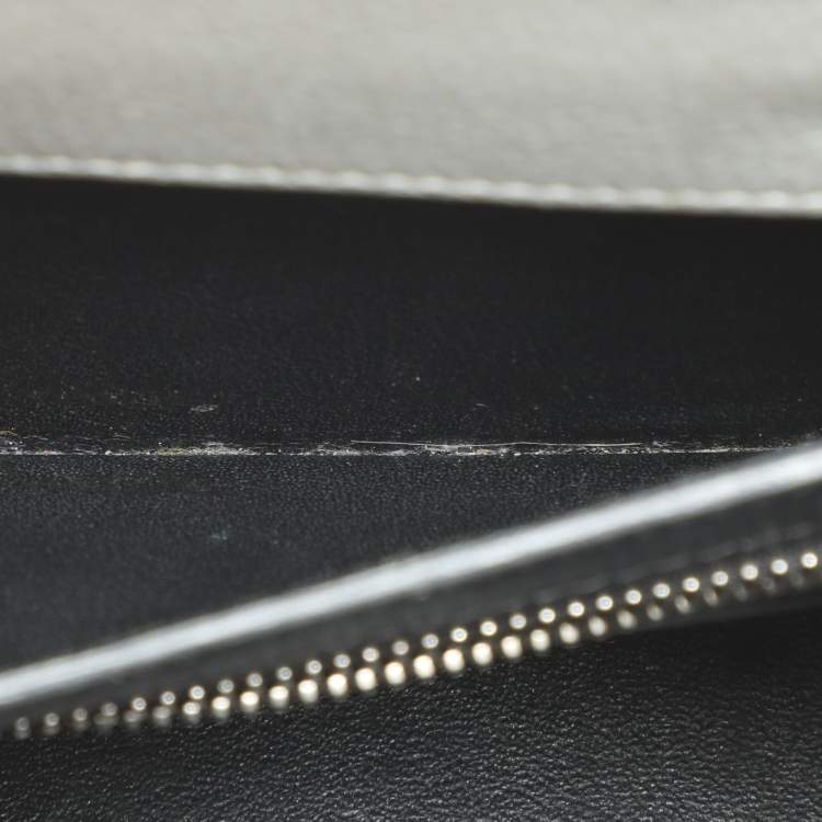 Pre Owned Givenchy Grey Leather Mini Horizon Top Handle Bag 