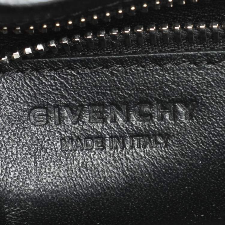 Pre Owned Givenchy Grey Leather Mini Horizon Top Handle Bag 