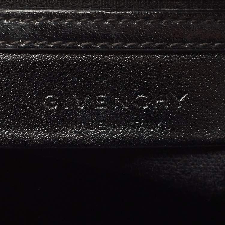 Pre Owned Givenchy Black Glossy Leather Small Antigona Satchel