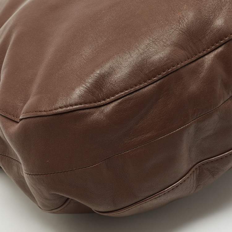 Pre Owned Givenchy Brown Leather Hobo