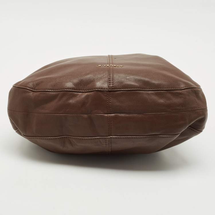 Pre Owned Givenchy Brown Leather Hobo
