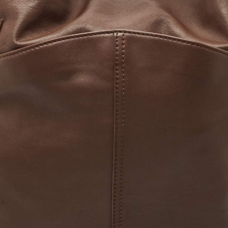 Pre Owned Givenchy Brown Leather Hobo