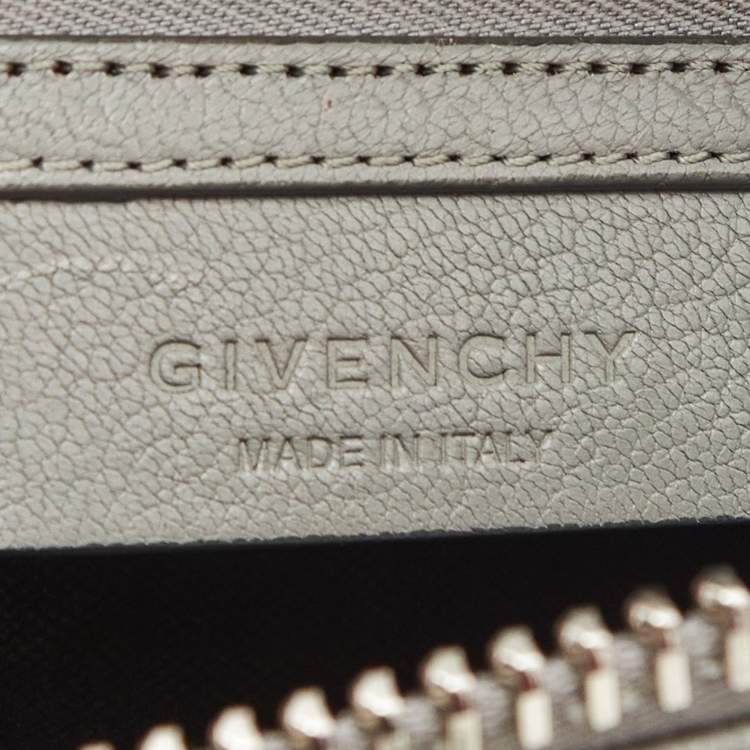 Pre Owned Givenchy Grey Leather Mini Antigona Satchel