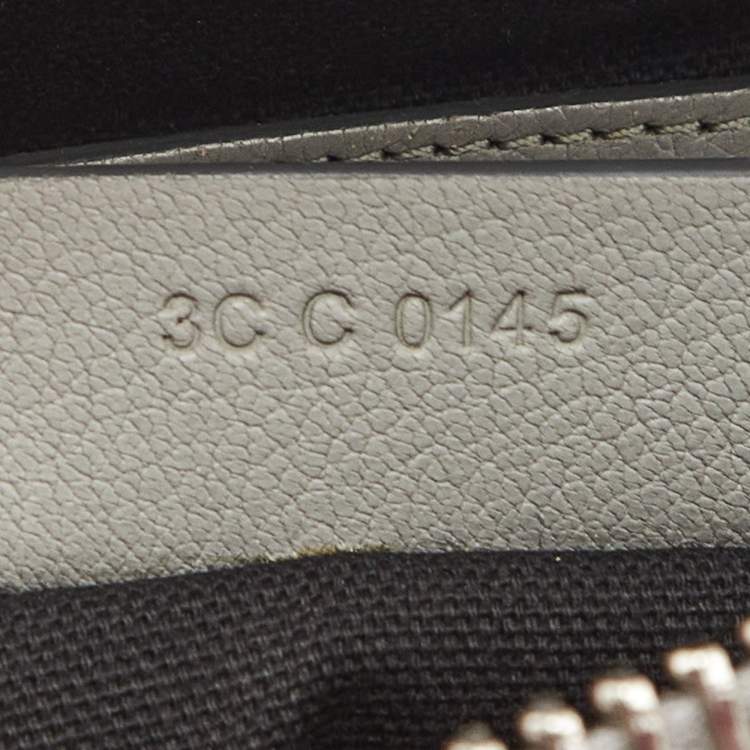 Pre Owned Givenchy Grey Leather Mini Antigona Satchel