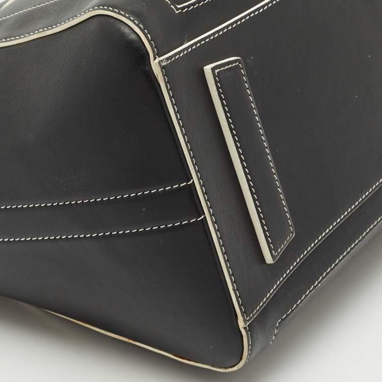 Pre Owned Givenchy Black Leather Medium Antigona Satchel
