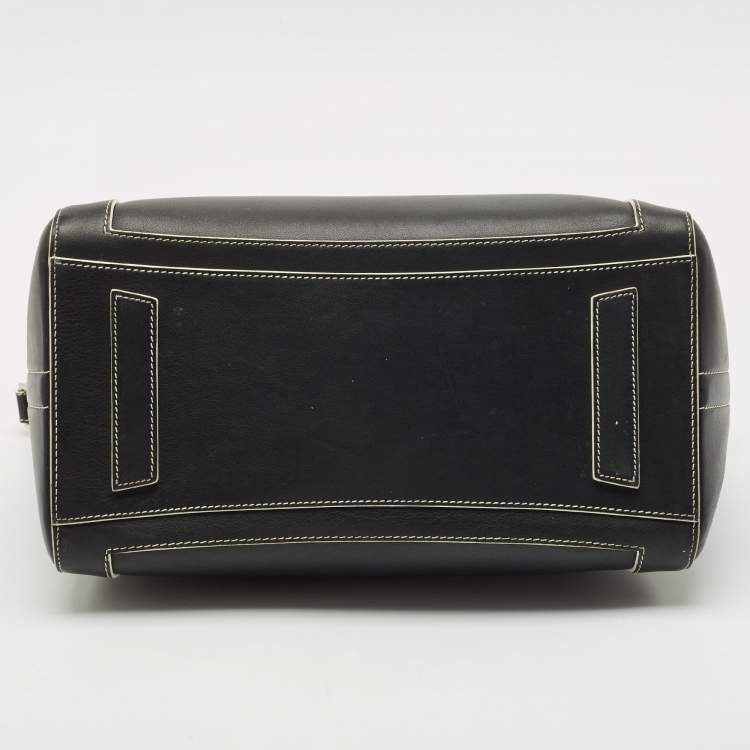 Pre Owned Givenchy Black Leather Medium Antigona Satchel