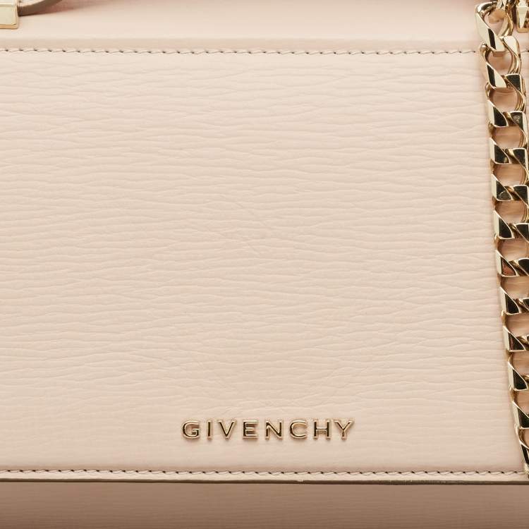 Pre Owned Givenchy Light Pink Leather Pandora Box Bag