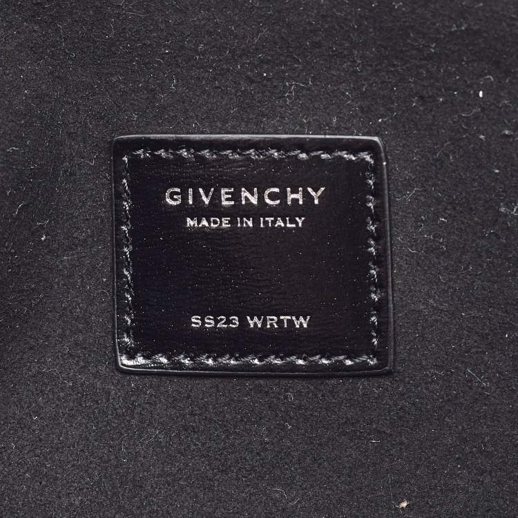 Pre Owned Givenchy Black Leather Envelope Flap Clutch