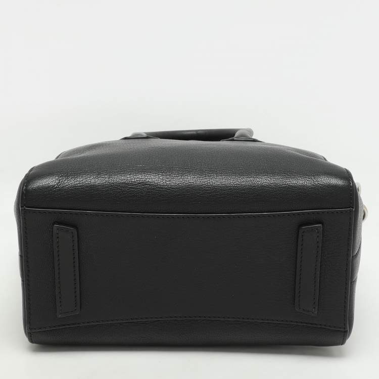 Pre Owned Givenchy Black Leather Mini Antigona Satchel