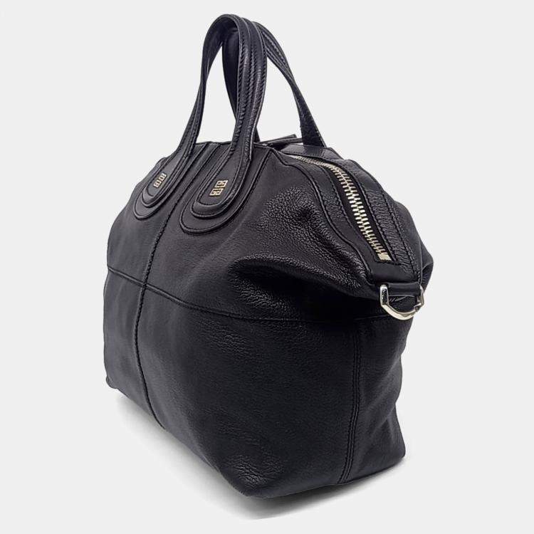 Pre Owned Givenchy Black Leather Nightingale Medium