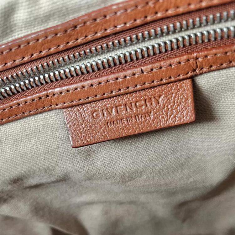 Pre Owned Givenchy Antigona Brown Leather Satchel Bag