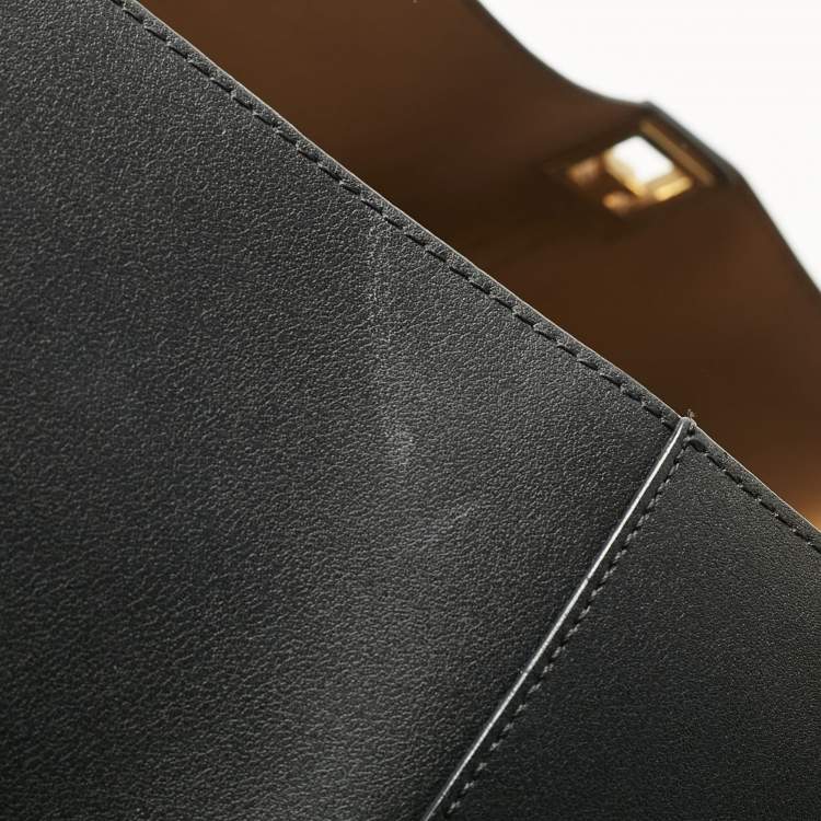 Pre Owned Givenchy Black Leather GV Shopper Tote