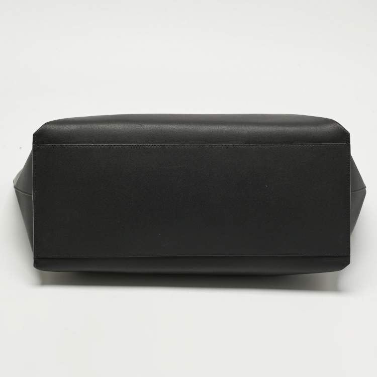 Pre Owned Givenchy Black Leather GV Shopper Tote