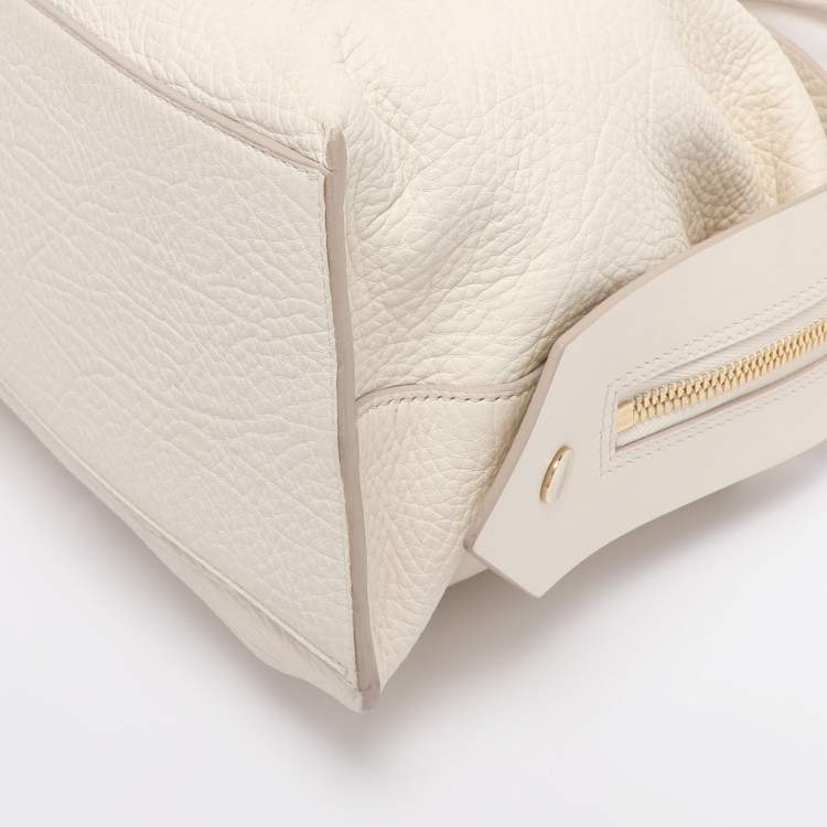 Pre Owned Givenchy Cream Leather Medium Sway Bag