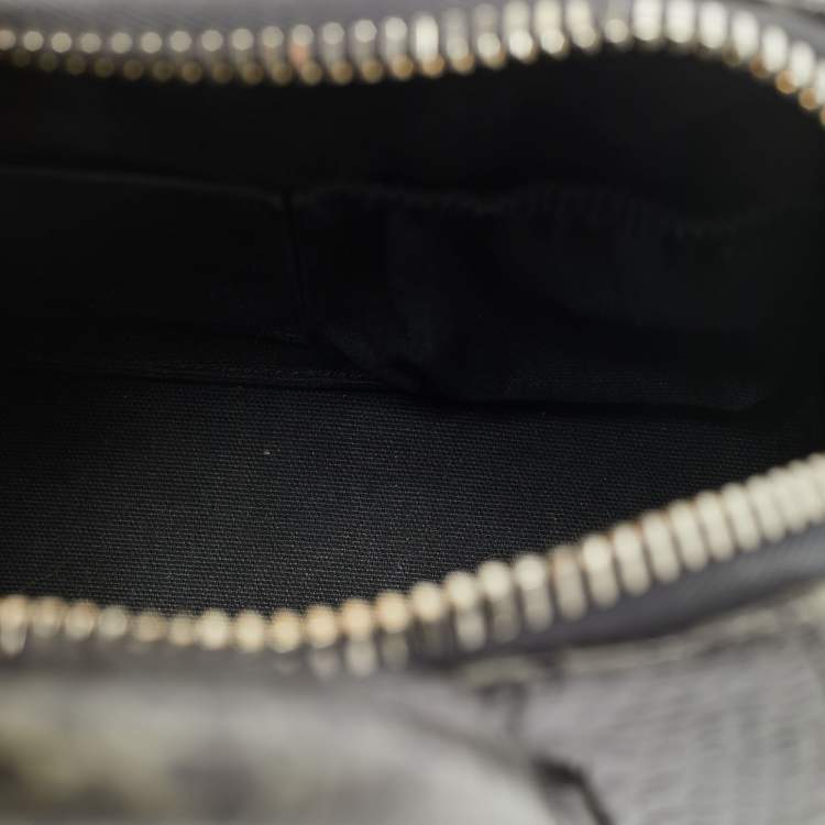 Pre Owned Givenchy Dark Grey Croc Embossed Leather Mini Antigona Satchel