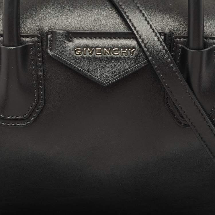 Pre Owned Givenchy Black Leather Small Soft Antigona Satchel