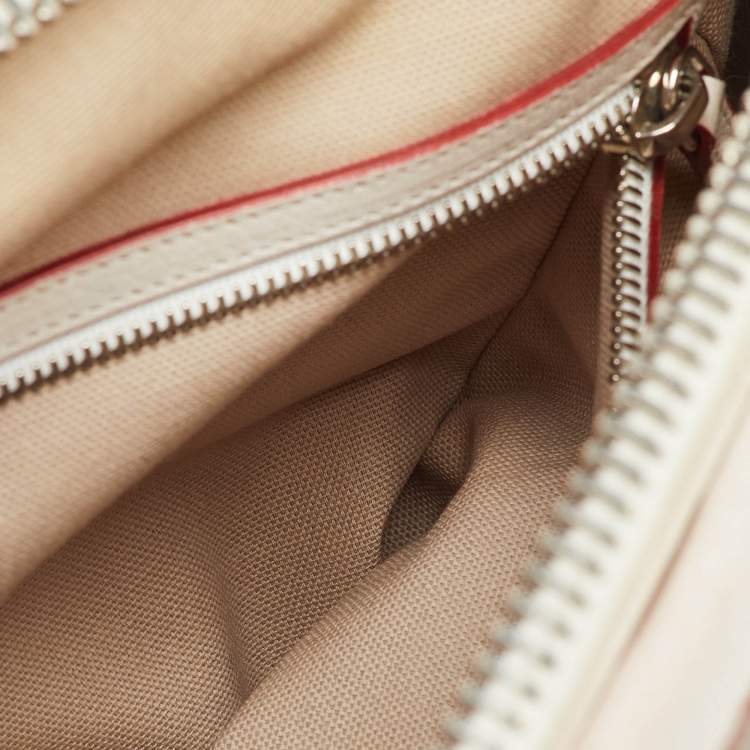 Pre Owned Givenchy White Leather Small Antigona Satchel