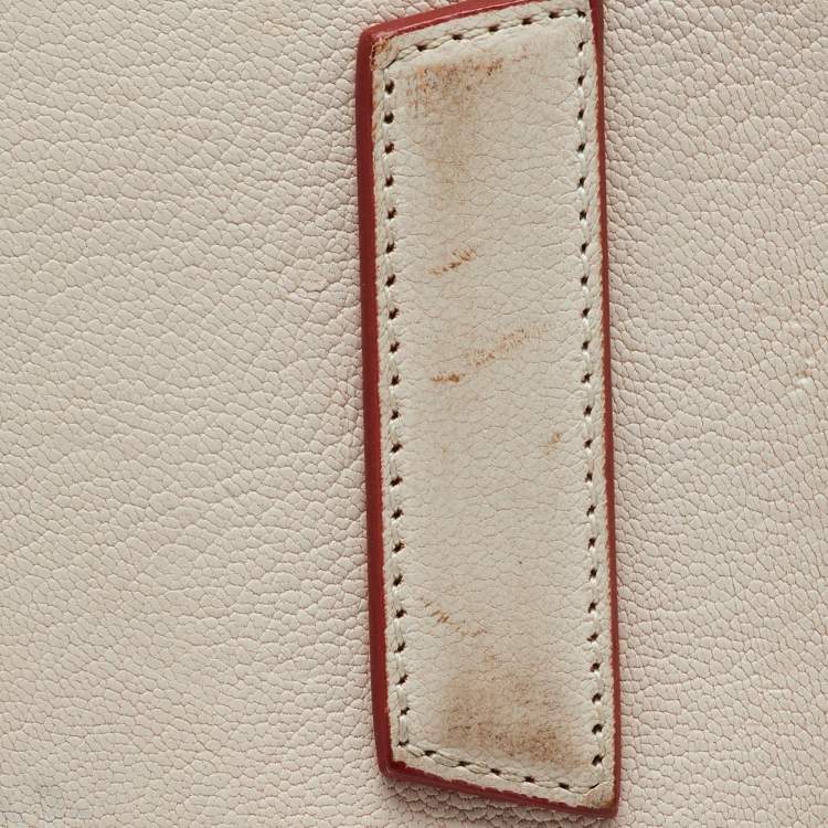 Pre Owned Givenchy White Leather Small Antigona Satchel