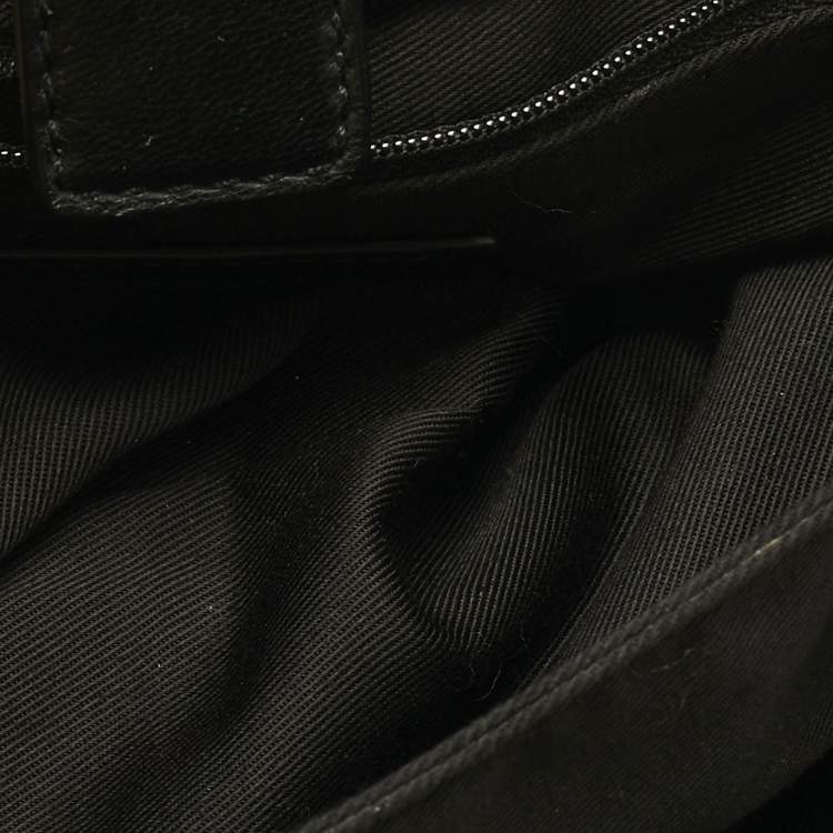 Pre Owned Givenchy Black Leather Flap Shoulder Bag