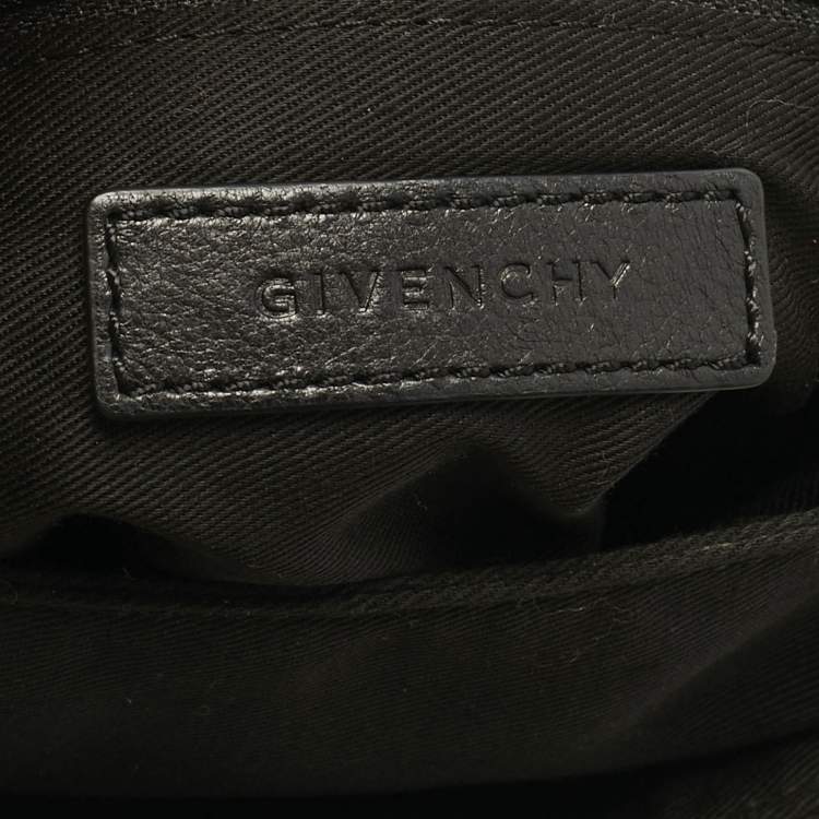 Pre Owned Givenchy Black Leather Flap Shoulder Bag